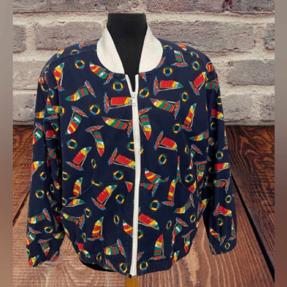 Vintage Women’s Suburbans Sailboat Nautical jacket size 16